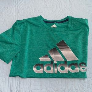 Adidas boys size medium Green Shirt